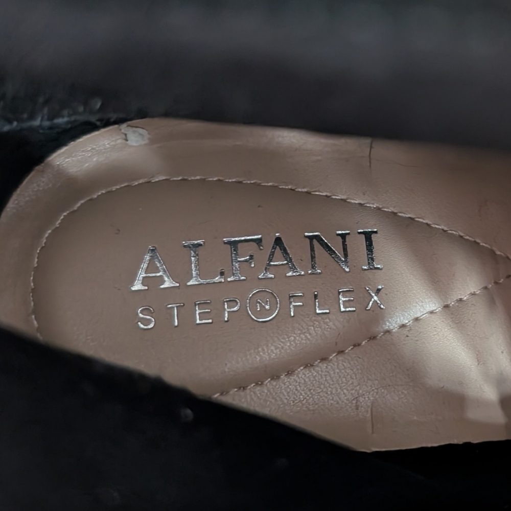Alfani Elegant Black Heeled Boots Y. - Picture 4 of 6